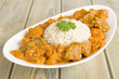 Lamb & sweet potato peanut stew & rice. Caribbean & African food