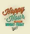 Happy Hour card