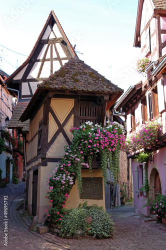 Photo: Street in Eguisheim Street in Eguisheim