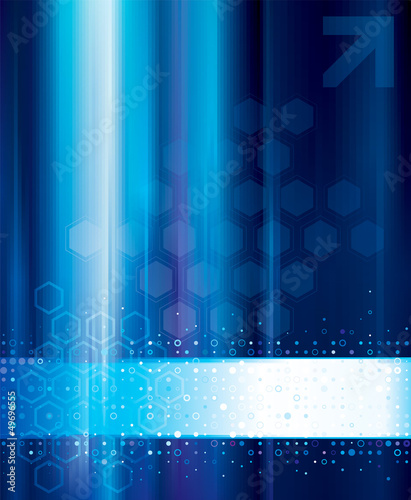Vector: Blue abstract technology digital background. Blue abstract technology digital background.