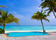 Photo: Pool on a tropical beach Pool on a tropical beach