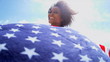 African American Beach Girl