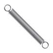 metal spring on a white background