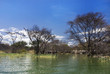 flooded house at Lake Baringo, Kenya