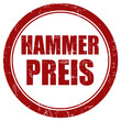 Grunge Stempel rot rund HAMMERPREIS