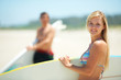 Surfing in summer