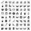big cleaning icons set