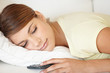 Sleeping soundly on sofa