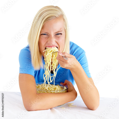 Photo: Stay away from my pasta!! Stay away from my pasta!!