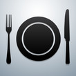 Plate knife and fork