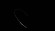 missile heart-shaped smoke with black screen