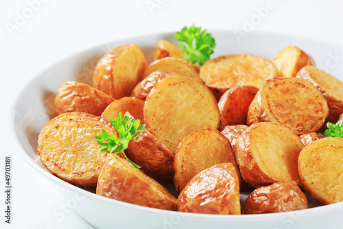 Photo: Roasted new potatoes Roasted new potatoes