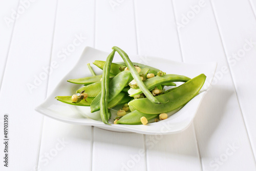 Photo: Green beans, mung beans and snow peas Green beans, mung beans and snow peas