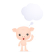 funny cartoon pig
