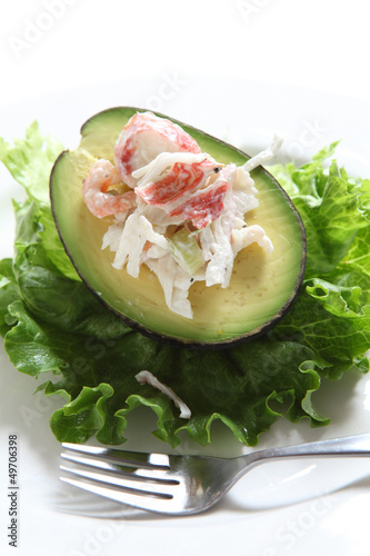 Photo: Seafood Stuffed Avocado Seafood Stuffed Avocado