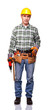 worker with drill