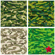 patterns military camouflage set