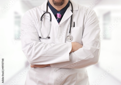 Photo: Male doctor in the hospital Male doctor in the hospital