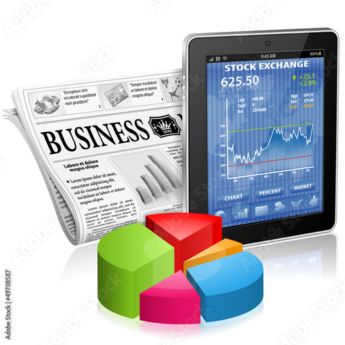 Vector: Business and News Concept Business and News Concept