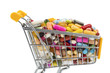 Tabletten mit Einkaufswagen