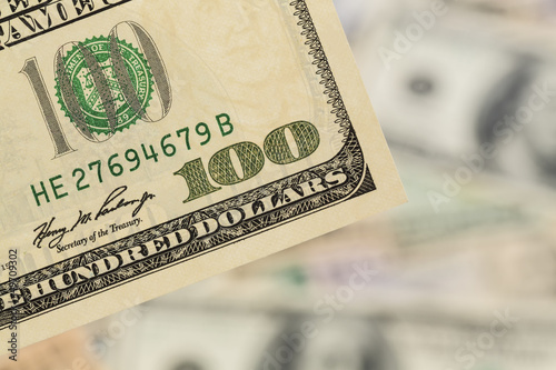 Photo: Viele Dollar Geldscheine Viele Dollar Geldscheine