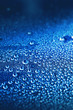 droplets on blue
