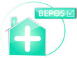 Etiquette Maison Bepos Bleue