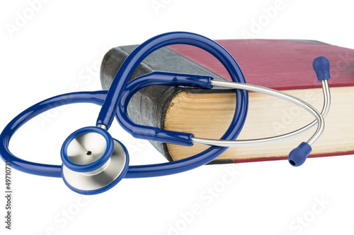 Photo: Buch und Stethoskop, Buch und Stethoskop,