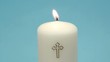 Christian candle burning