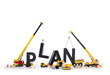 Build up a plan: Machines building plan-word.