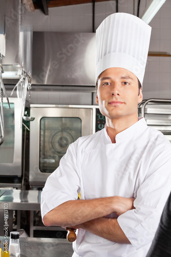 Photo: Chef Standing With Arms Crossed Chef Standing With Arms Crossed