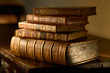 VintageBooks.Selective focus