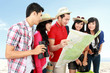 Photo: Happy teenager tourists Happy teenager tourists
