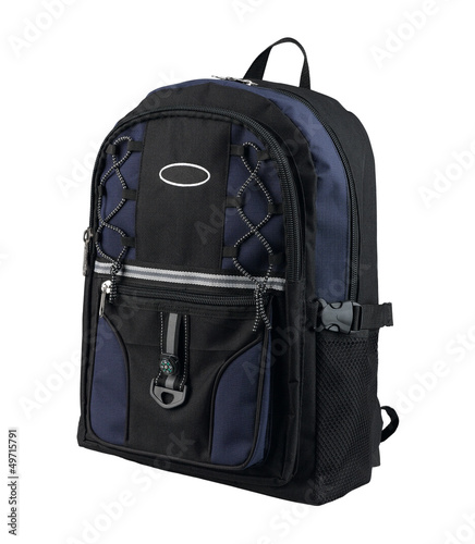 Photo: A canvas backpack with compass for student or adventure A canvas backpack with compass for student or adventure