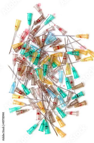 Photo: Used needles Used needles