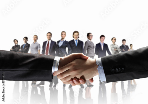 Photo: image of business handshake image of business handshake