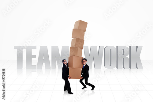 Photo: Business teamwork isolated Business teamwork isolated