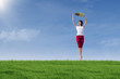 Happy jumping