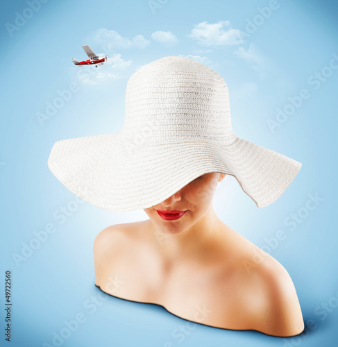 Photo: wicker hat wicker hat