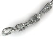 Steel chain climbing up