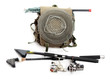 Accessories for angling - fishing rod and landing net.