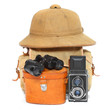 Foto: Vintage accessories for traveling to tropics. Vintage accessories for traveling to tropics.