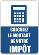 bouton calculez le montant de votre impôt