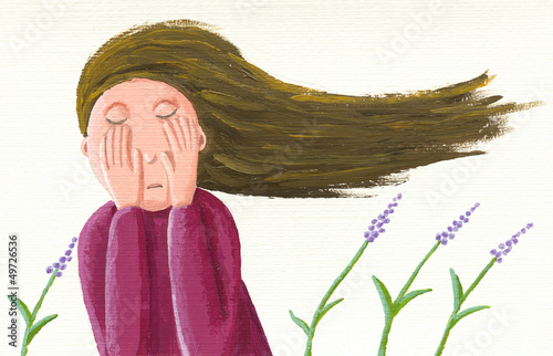Illustration: Sad girl Sad girl
