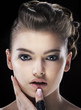 Magnetism. Sensual Charismatic Young Woman looking. Daze