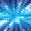blue bright abstract triangles background