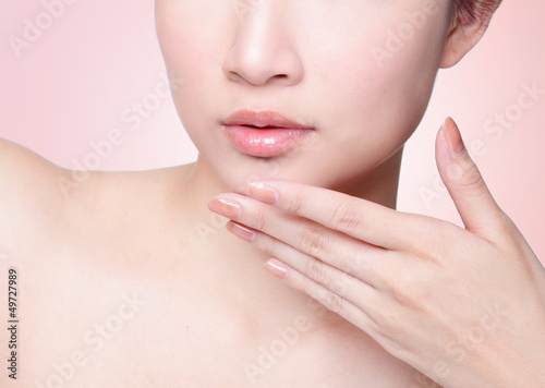 Photo: Female lips closeup Female lips closeup