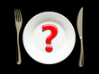 interrogation dans l'assiette