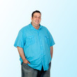 Happy fat man