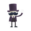 funny cartoon illusionist